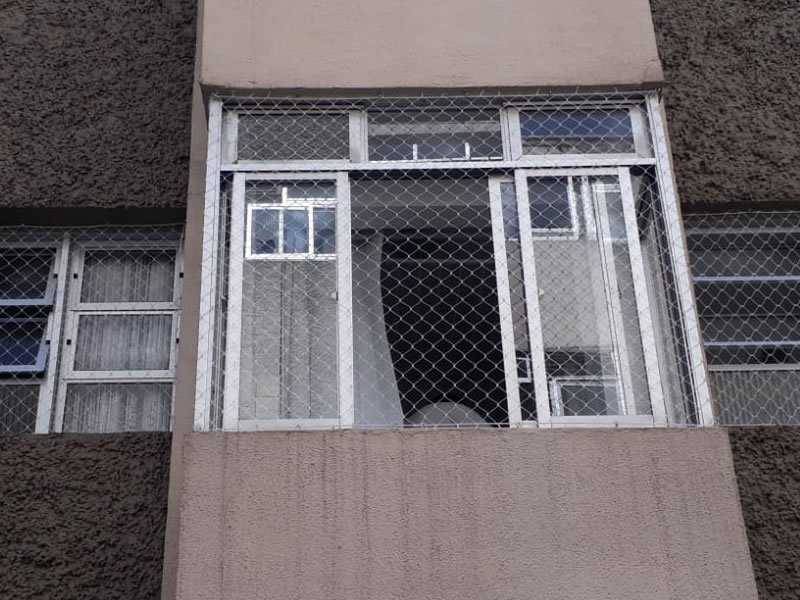 Redes de proteção em prédios em Goiânia
